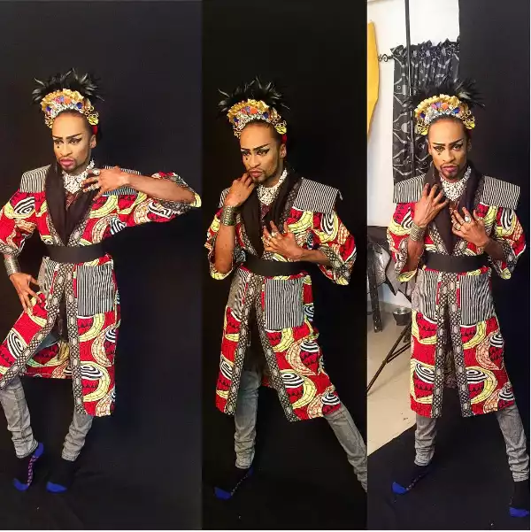 Denrele Edun Looks Totally Fierce As He Rocks Stylish Print Outfit